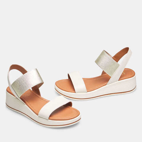 Sandalias de mujer de piel, Blanco Sandalias de mujer de piel, Blanco
